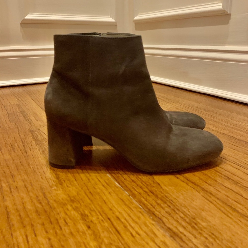 Ann Taylor suede ankle booties